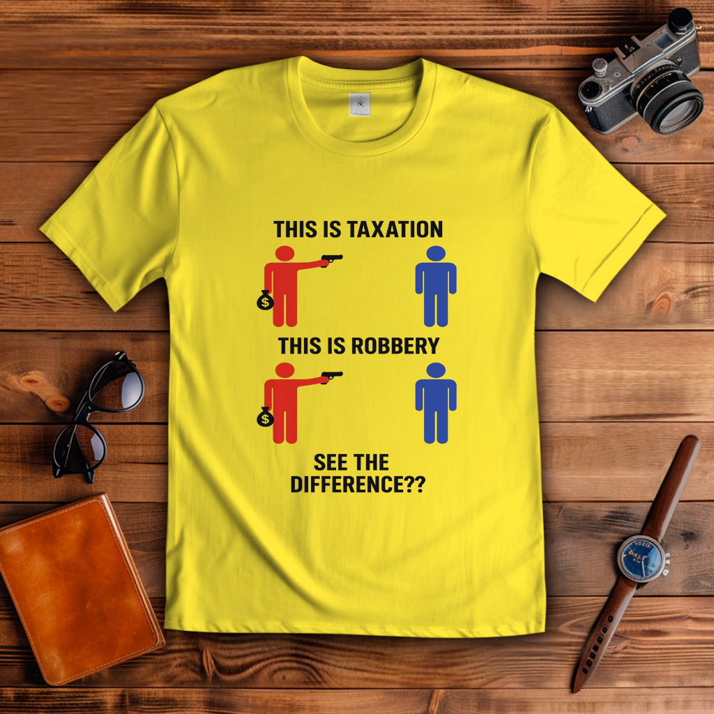 Herren T-Shirt taxationVSrobbery