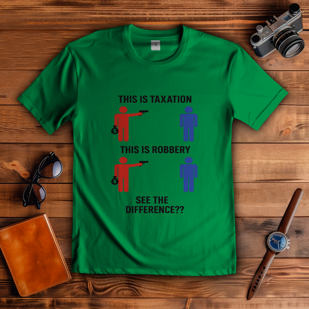 Herren T-Shirt taxationVSrobbery