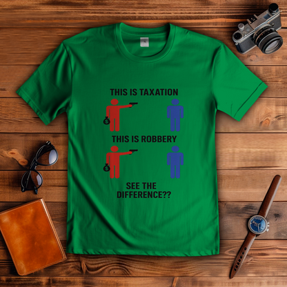 Herren T-Shirt taxationVSrobbery