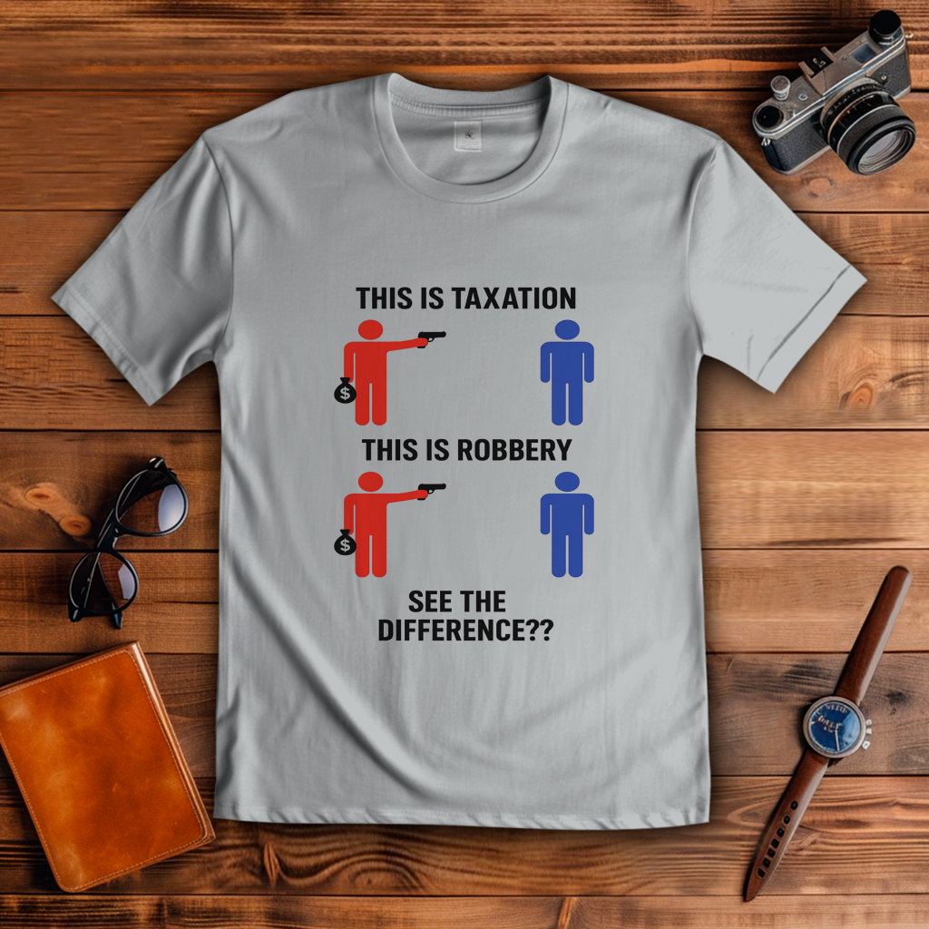 Herren T-Shirt taxationVSrobbery
