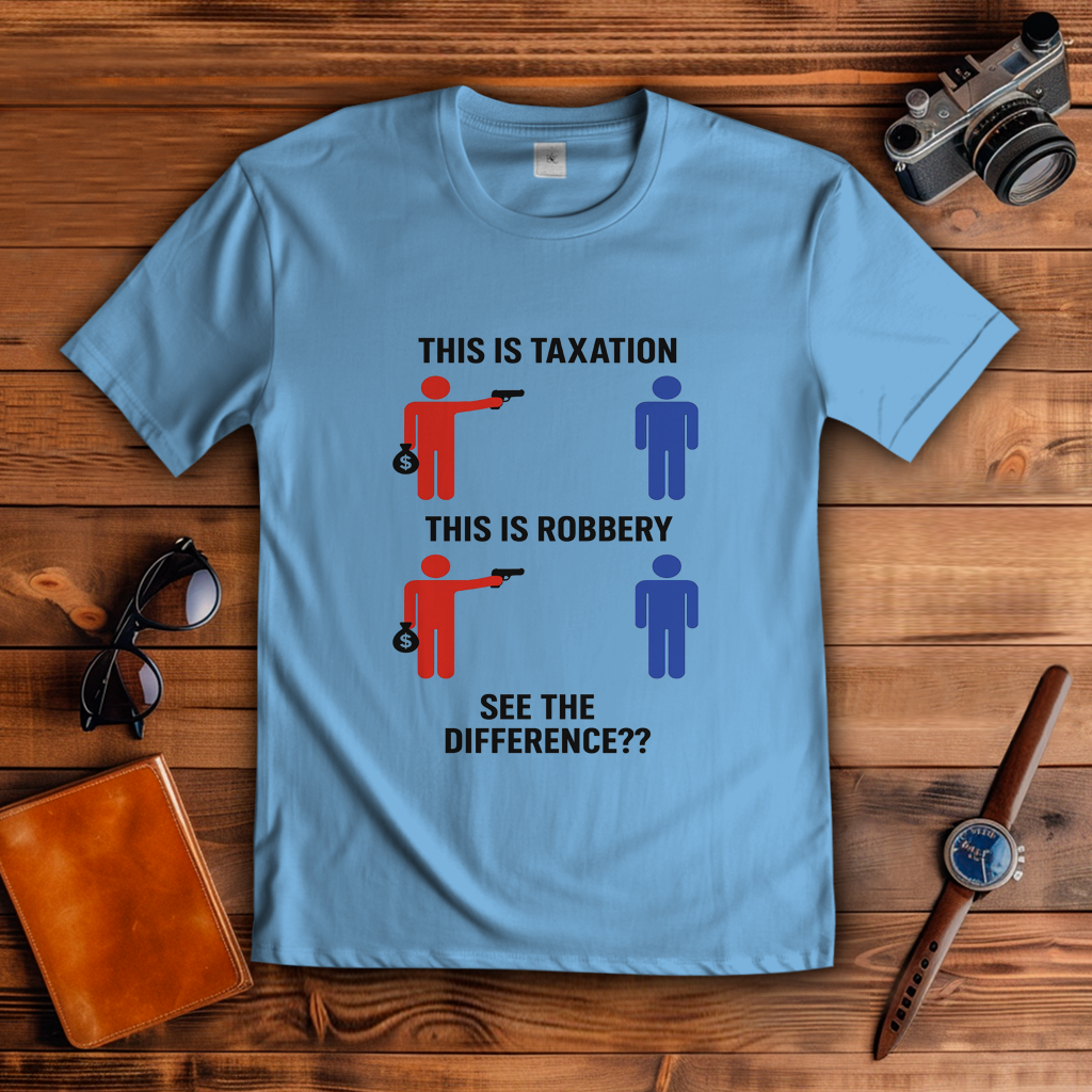 Herren T-Shirt taxationVSrobbery