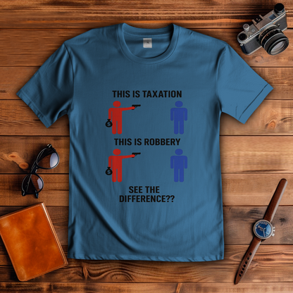 Herren T-Shirt taxationVSrobbery