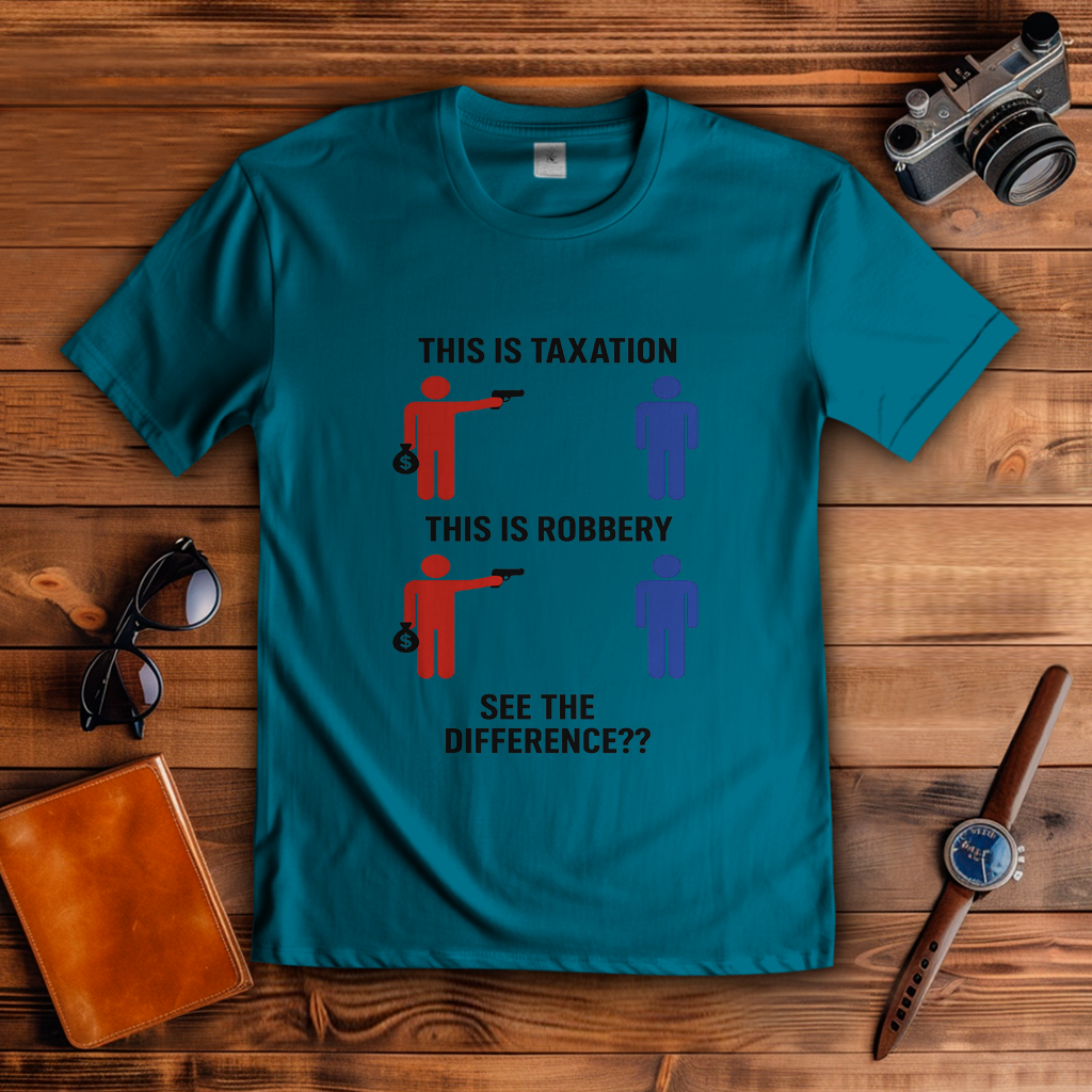 Herren T-Shirt taxationVSrobbery
