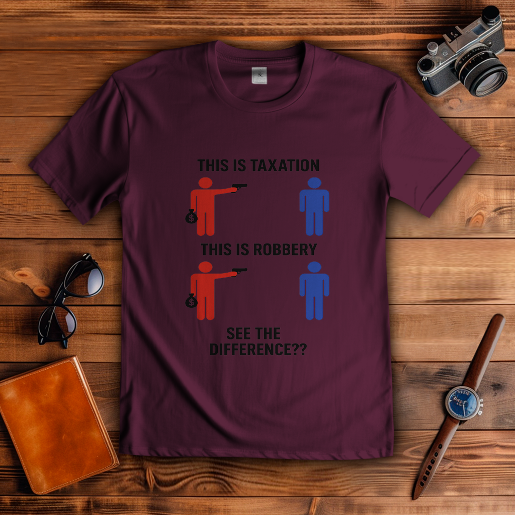 Herren T-Shirt taxationVSrobbery