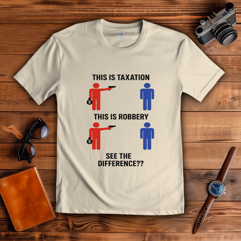 Herren T-Shirt taxationVSrobbery