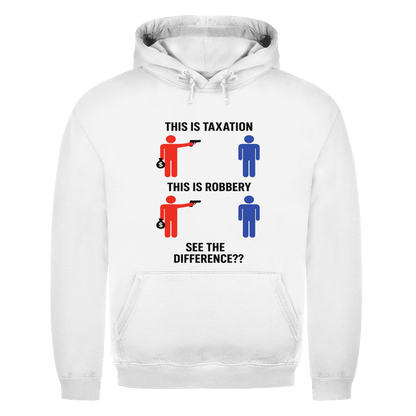 Herren Hoodie taxationVSrobbery