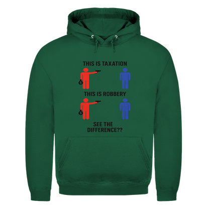 Herren Hoodie taxationVSrobbery