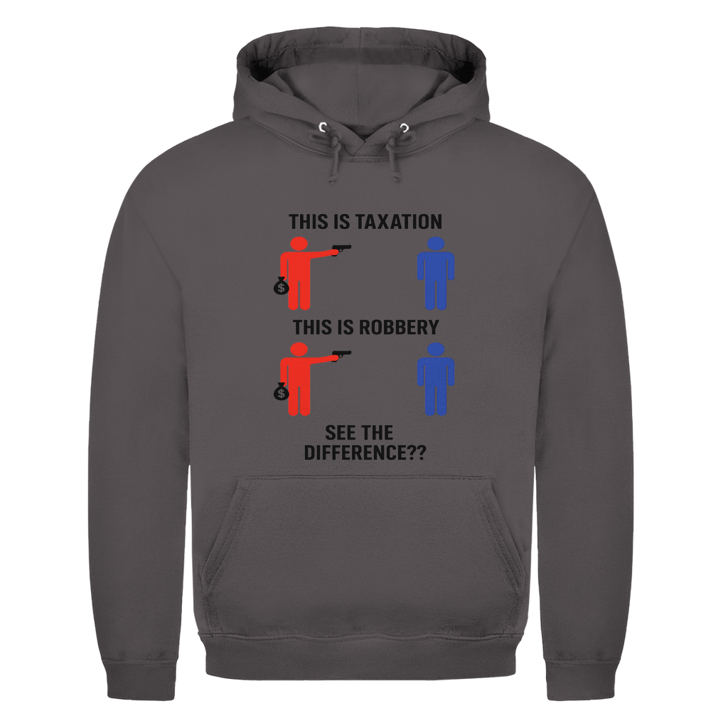 Herren Hoodie taxationVSrobbery