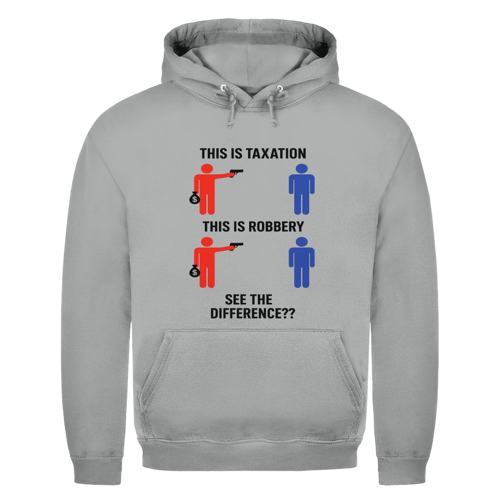 Herren Hoodie taxationVSrobbery