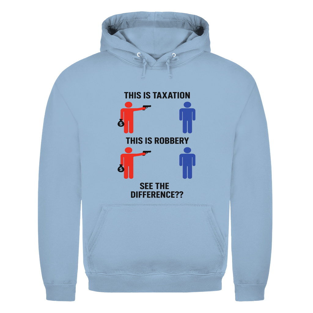 Herren Hoodie taxationVSrobbery