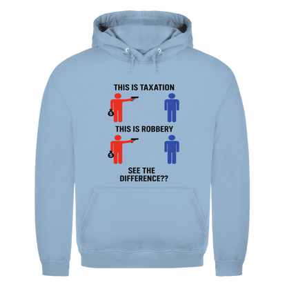 Herren Hoodie taxationVSrobbery